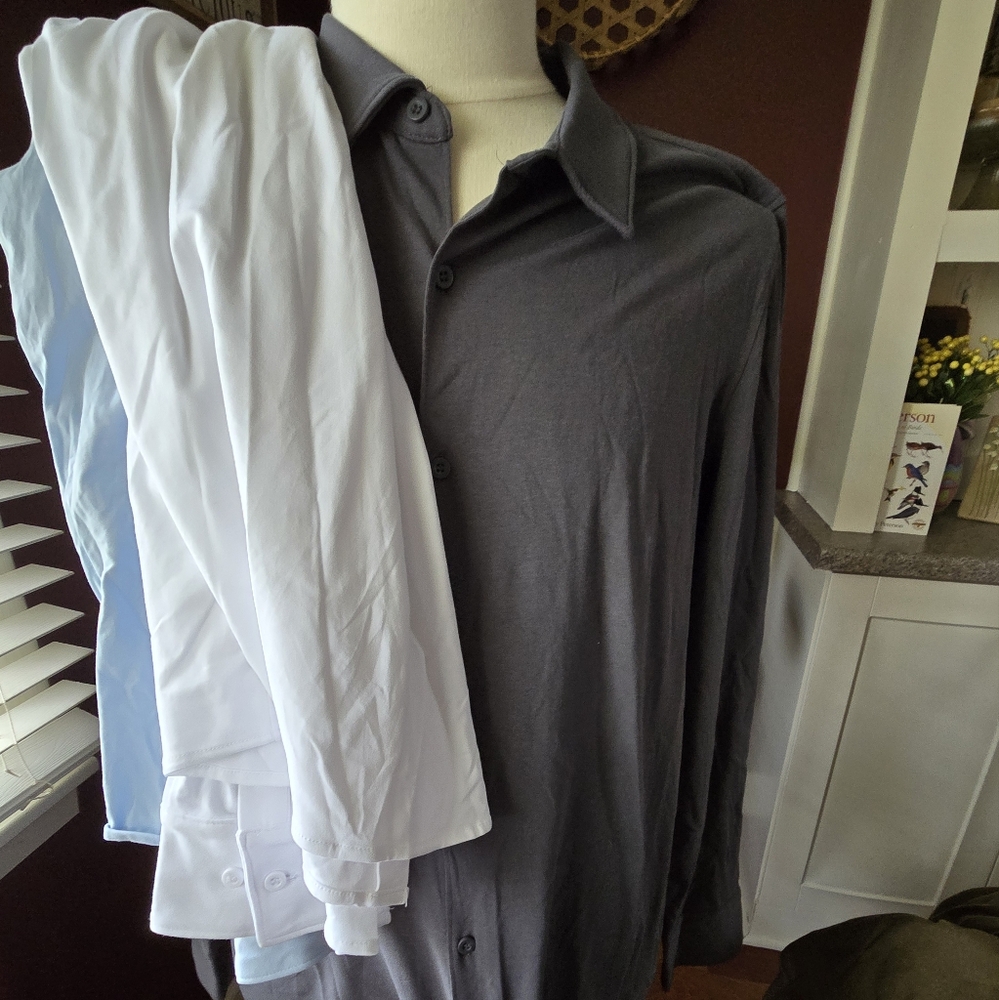 3 True Classic Knit Dress Shirts